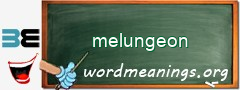 WordMeaning blackboard for melungeon